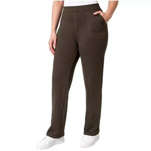 431M NWT Mondetta Herringbone Straight Leg Pull On Pants w/Pockets - Size: Small
